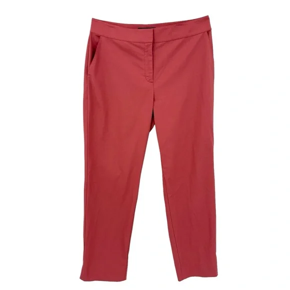 ST. JOHN Pants Emma Crop Crepe High Rise Slacks, Unlined - Picture 1 of 6